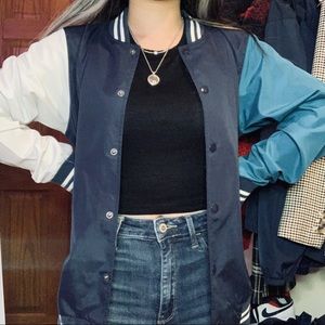SOLD Vintage Colorblock Varsity Bomber Jacket